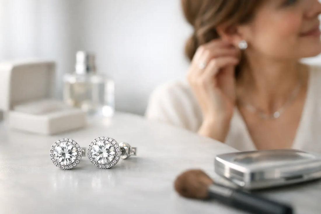 Review diamantlook ohrringe alltag im Check