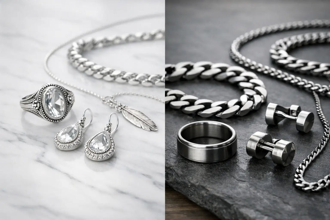 Sterlingsilber oder Edelstahl Schmuck?