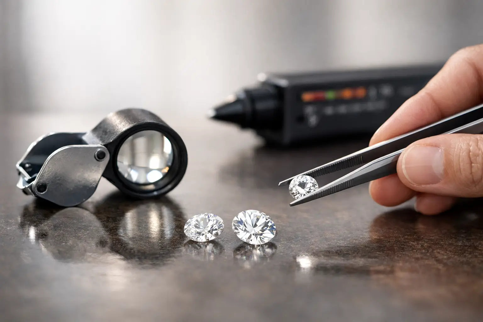 Echter Diamant oder Zirkonia erkennen