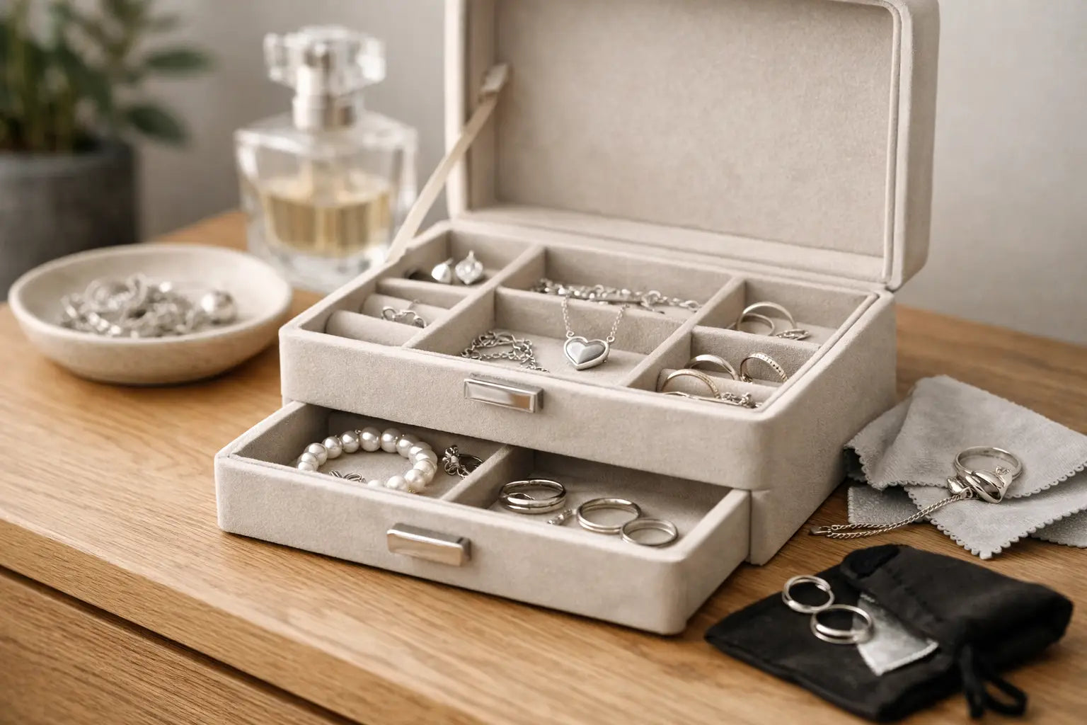 Silberschmuck richtig aufbewahren zuhause