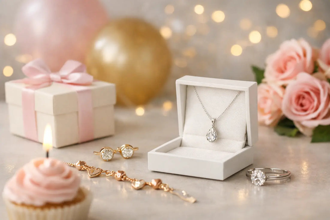 Schmuck für ein Geburtstagsgeschenk finden