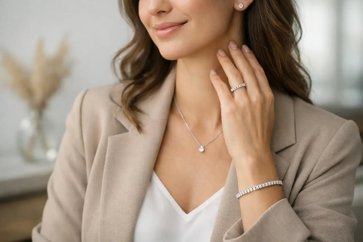 Diamantschmuck im Alltag kombinieren