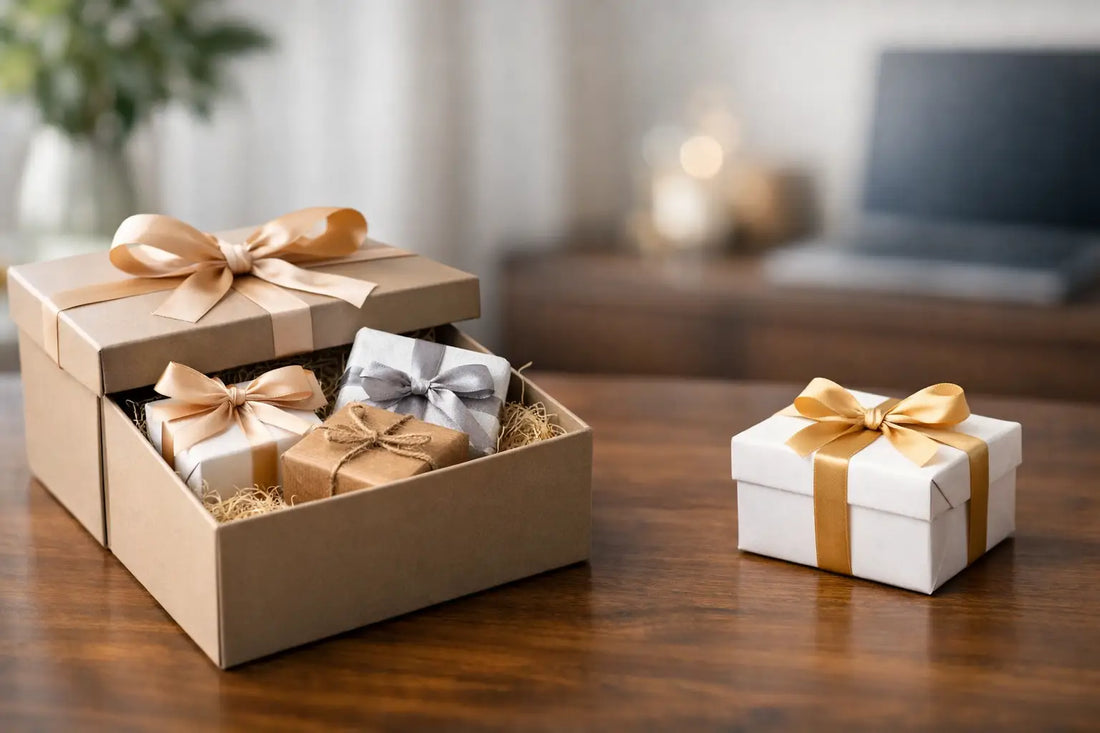 Geschenkbox oder Einzelgeschenk wählen?