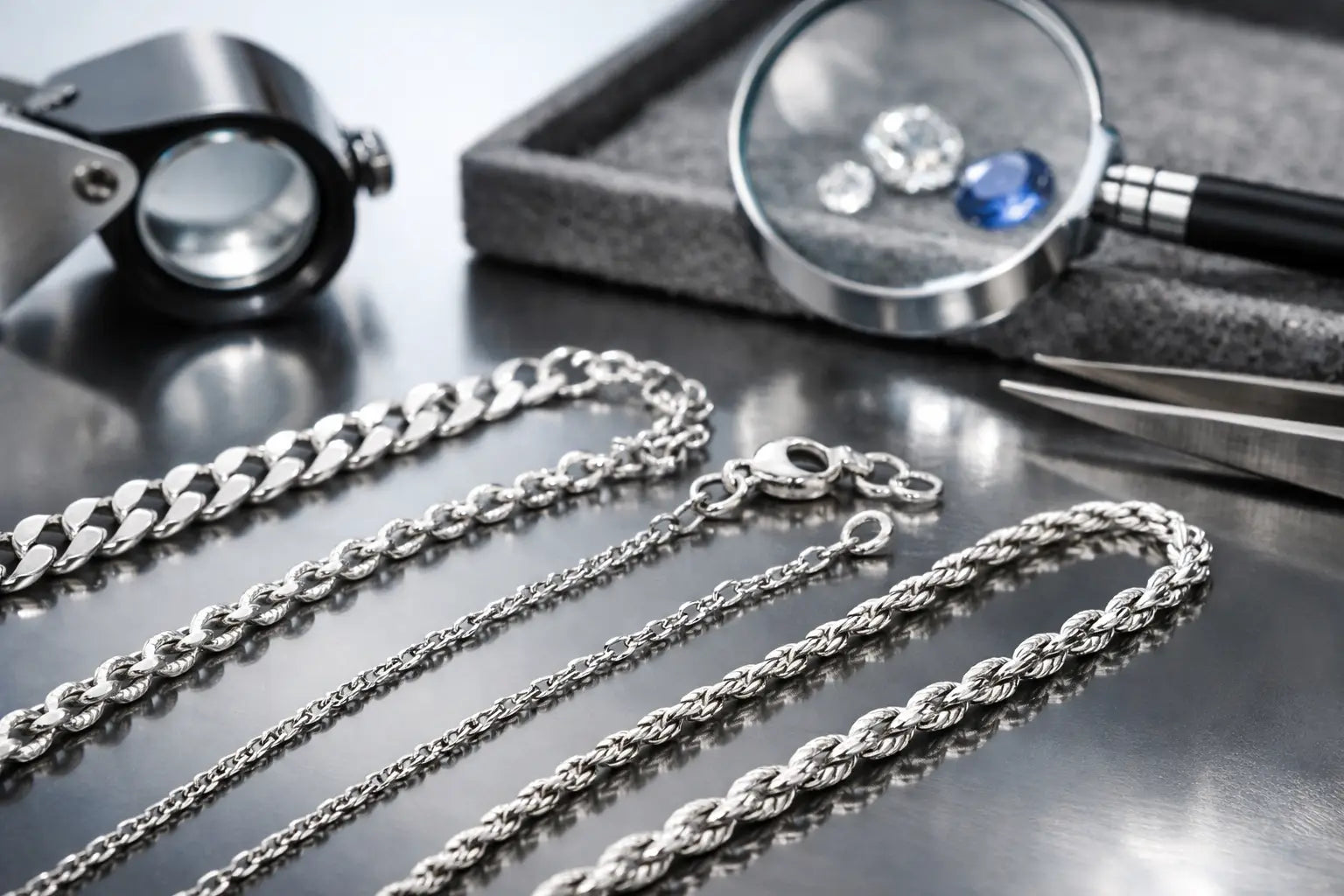 Bewertung von Sterling-Silber-Ketten erklärt