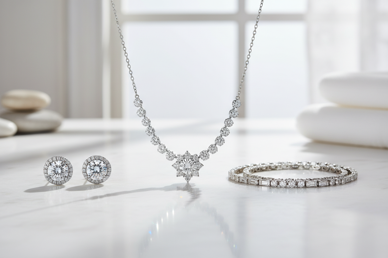 Echte Diamanten und Diamantenschmuck