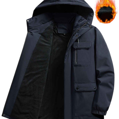 Herren Kapuzenmantel für Herbst und Winter