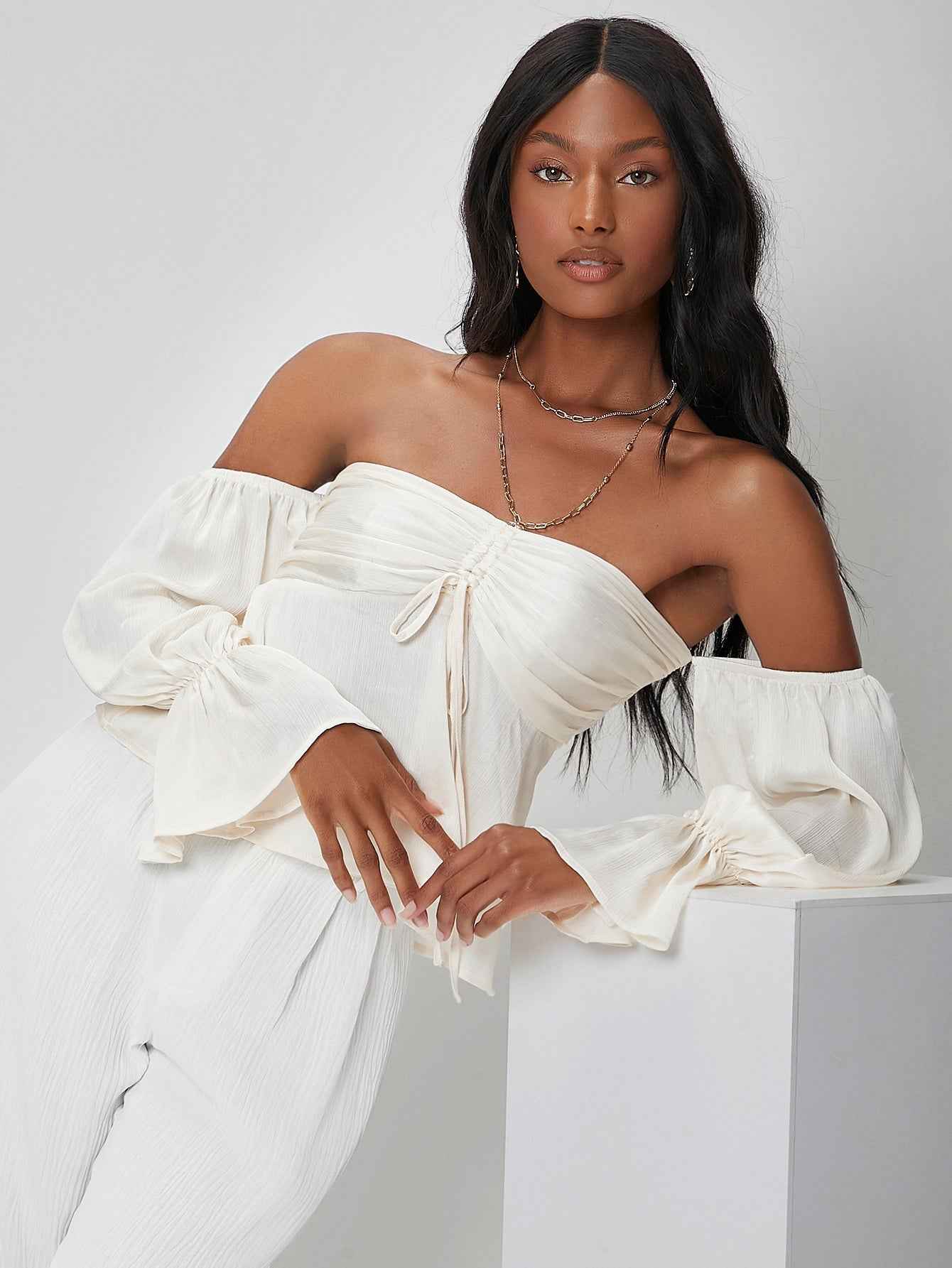 VCAY Tubo Simples Boho Top