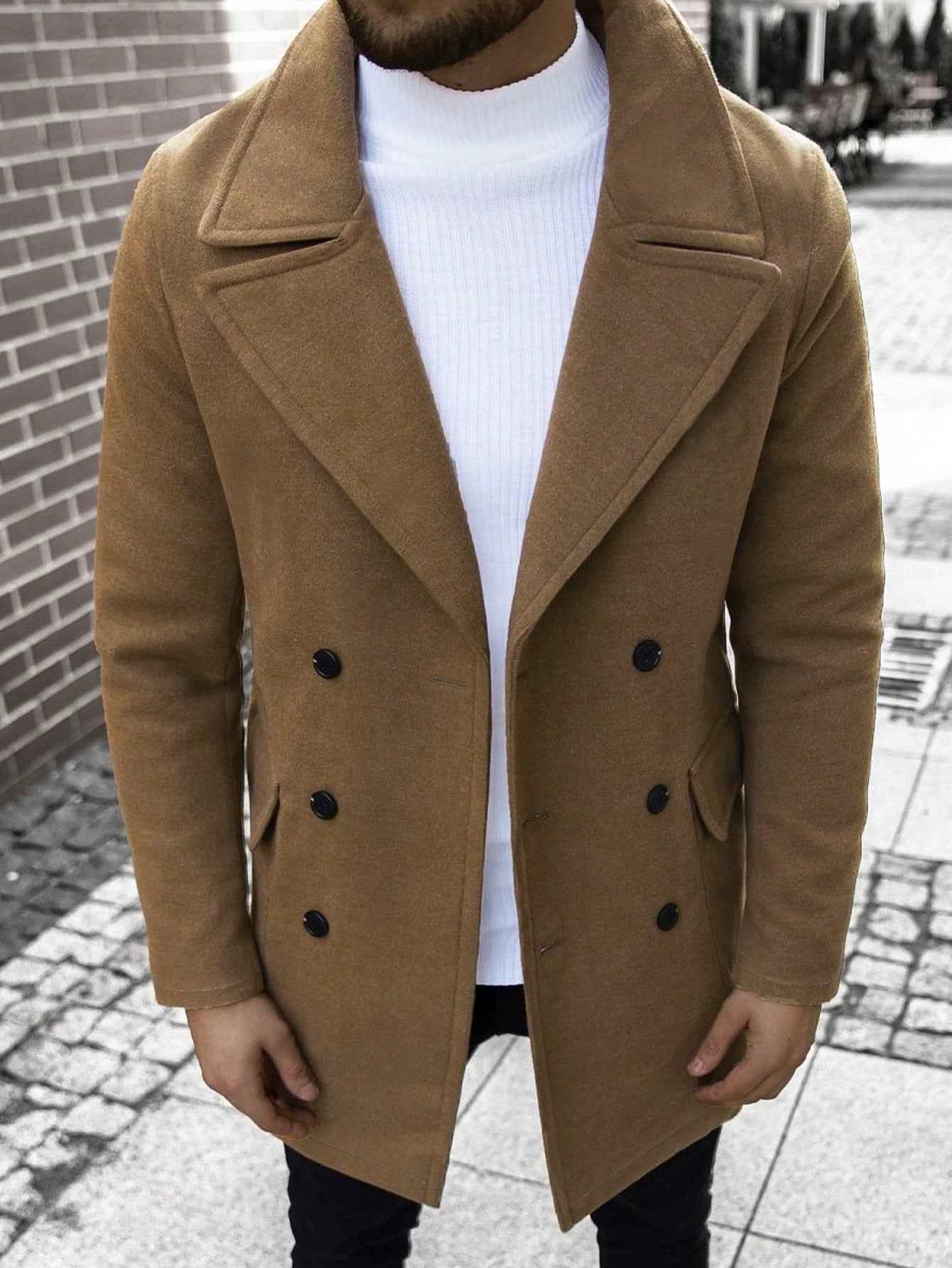 Herren-Langarmjacke mit Knopfleiste