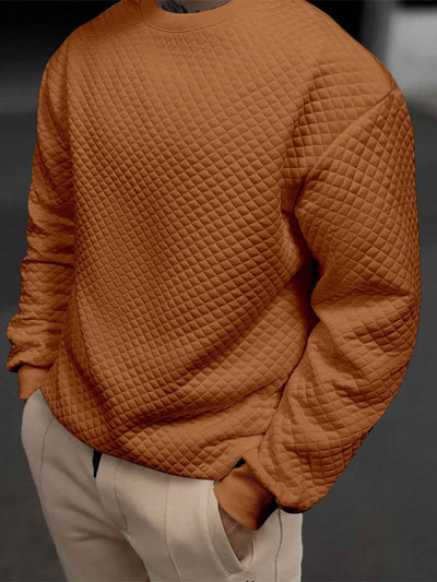 Sweatshirt mit rundem Ausschnitt Unifarben