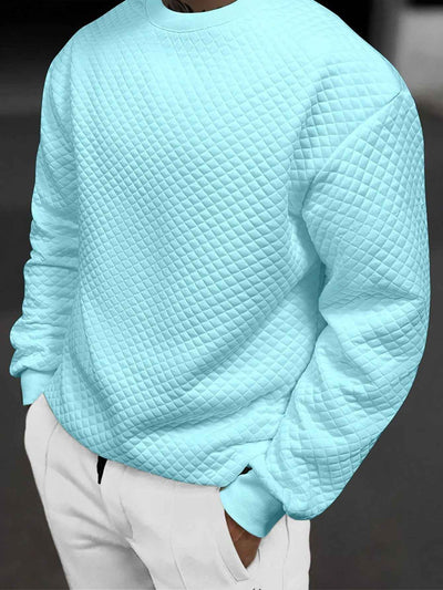 Sweatshirt mit rundem Ausschnitt Unifarben