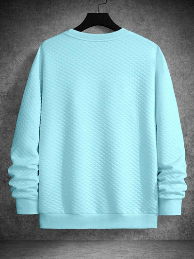 Sweatshirt mit rundem Ausschnitt Unifarben