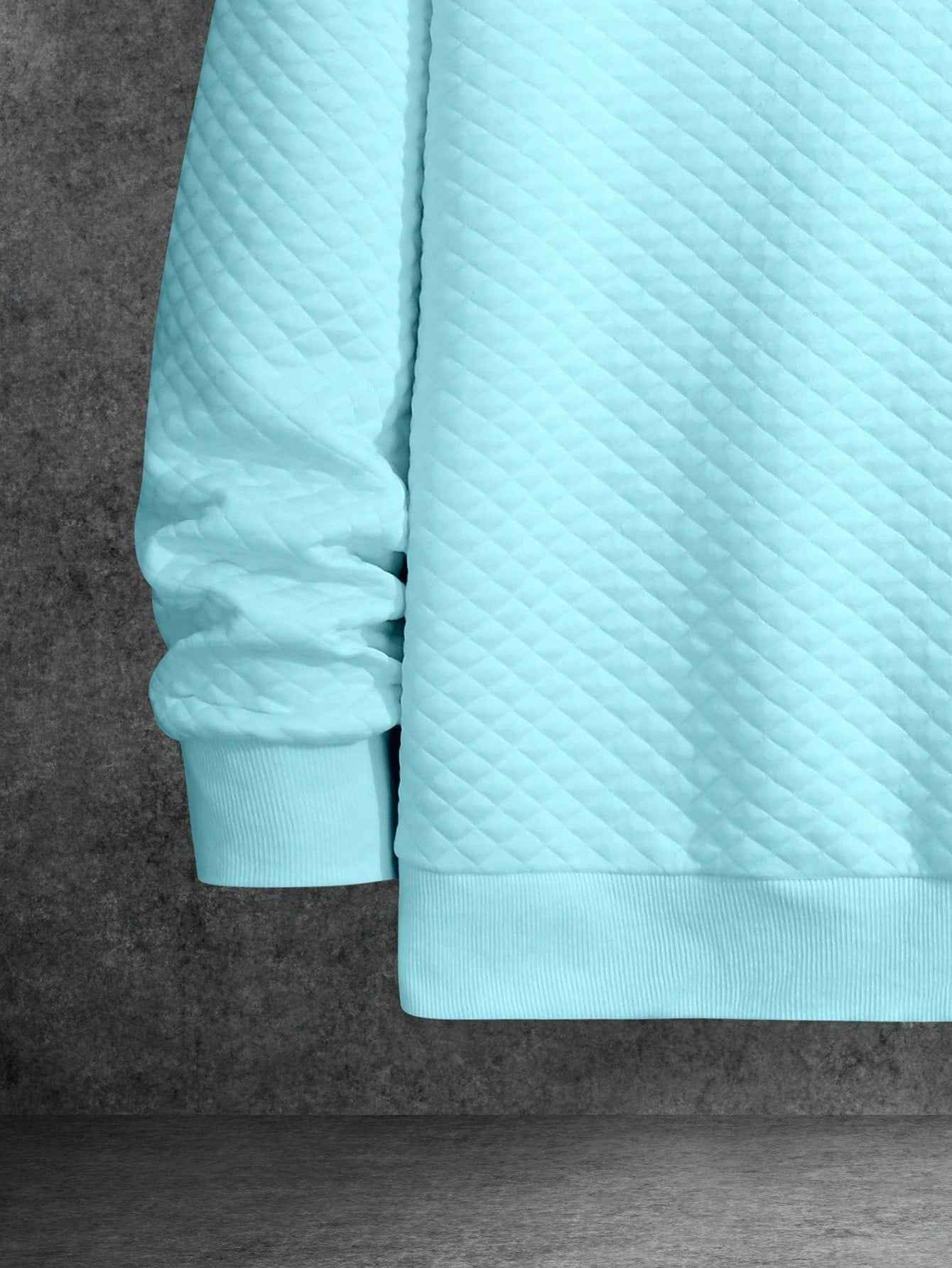 Sweatshirt mit rundem Ausschnitt Unifarben