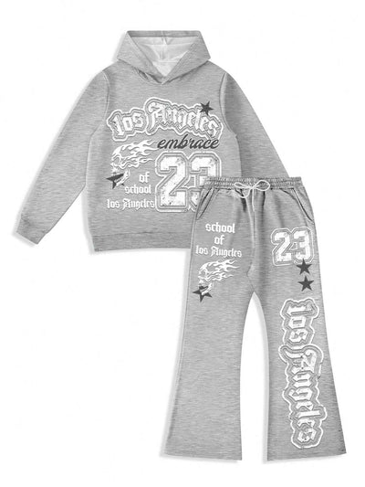 Casual Daily Sweatshirt und Jogginghose Set