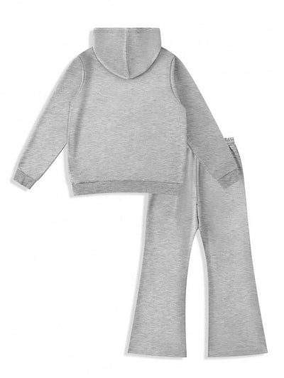 Casual Daily Sweatshirt und Jogginghose Set