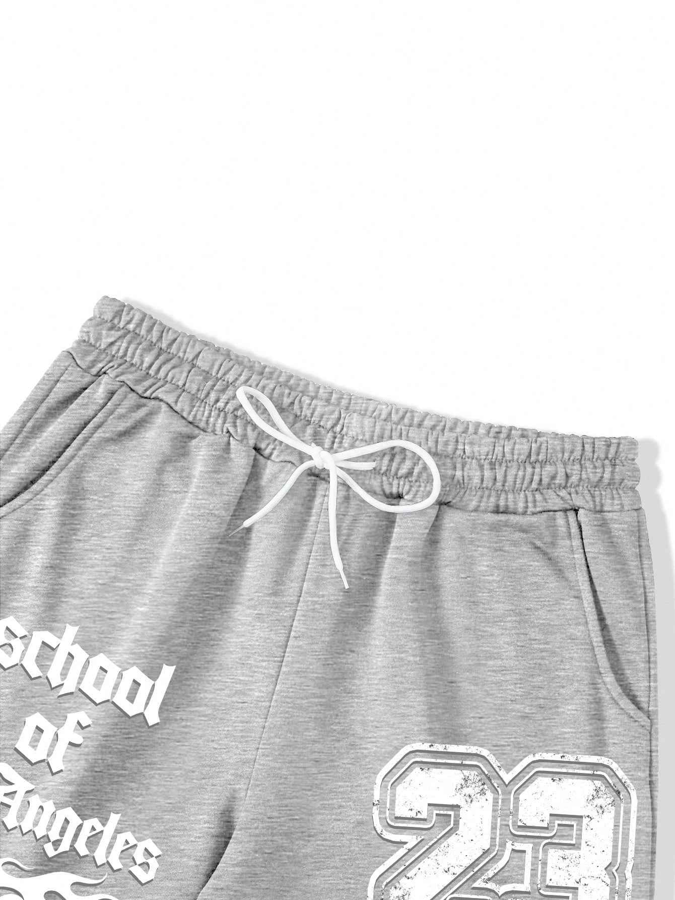 Casual Daily Sweatshirt und Jogginghose Set