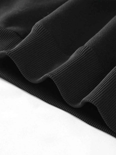 Kapuzensweatshirt mit Buchstaben-Aufdruck und Kordelzug