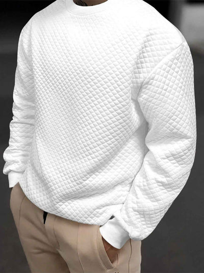 Sweatshirt mit rundem Ausschnitt Unifarben