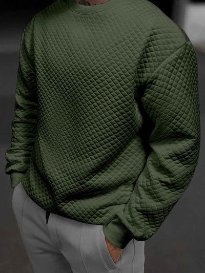 Sweatshirt mit rundem Ausschnitt Unifarben