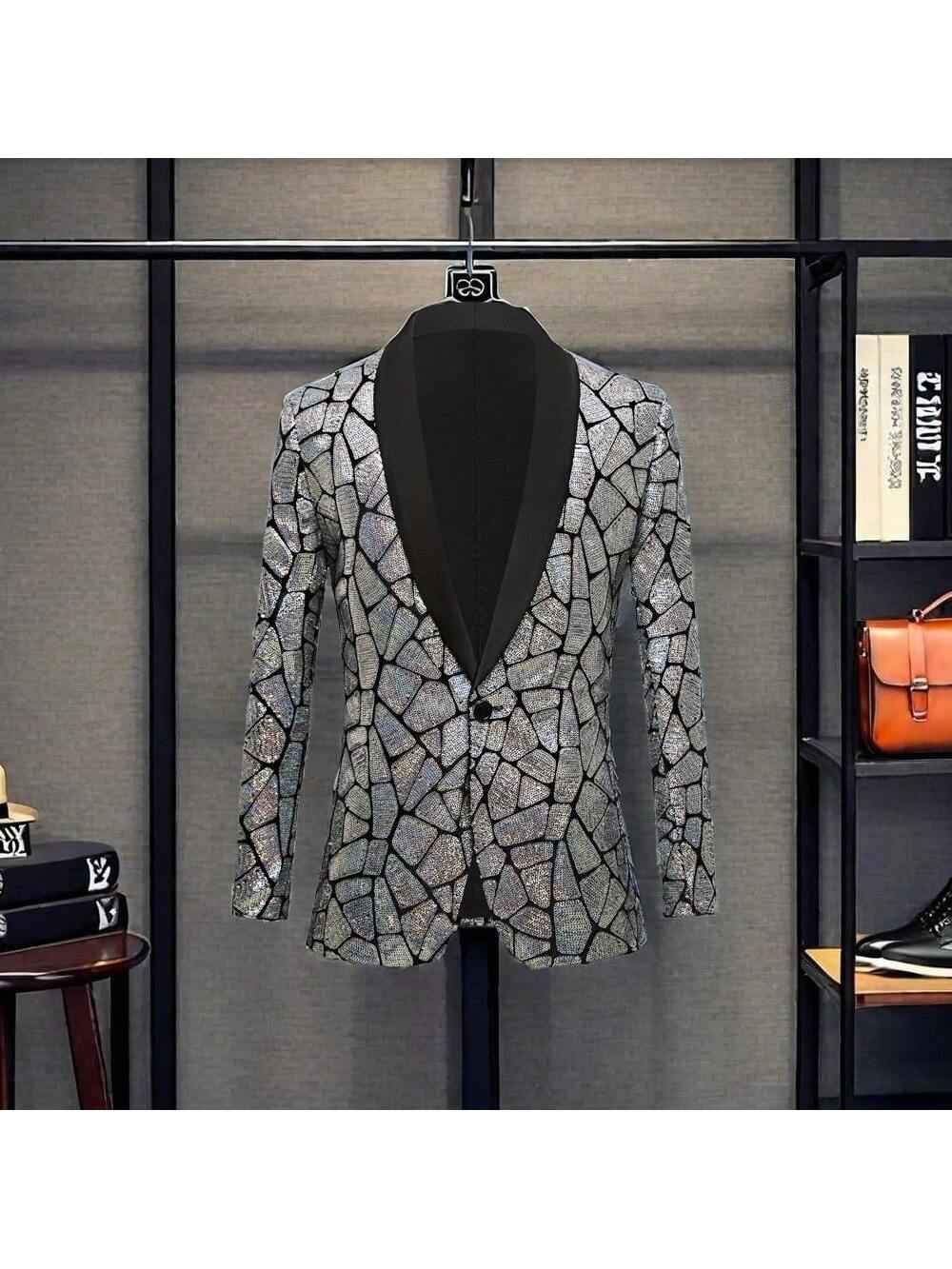 Paillettenblazer für Herren