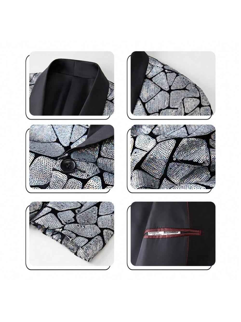 Paillettenblazer für Herren