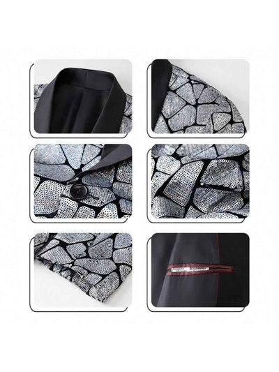 Paillettenblazer für Herren
