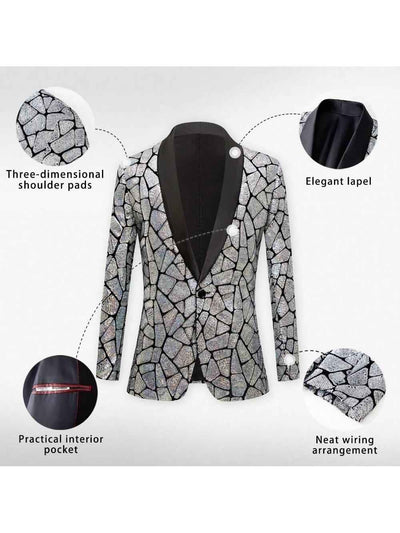 Paillettenblazer für Herren