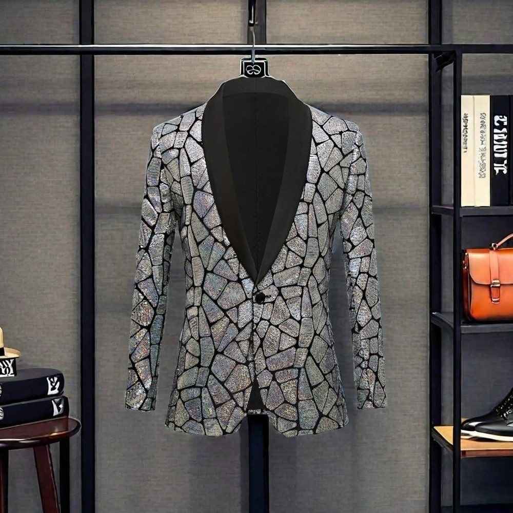 Paillettenblazer für Herren