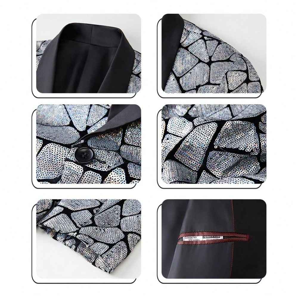 Paillettenblazer für Herren