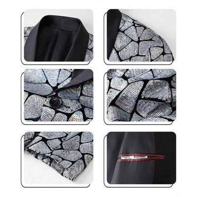 Paillettenblazer für Herren