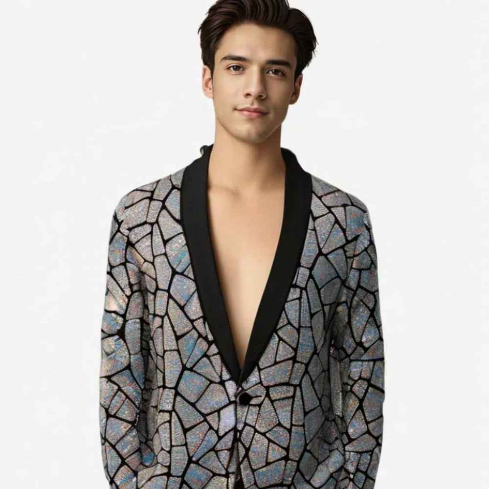 Paillettenblazer für Herren