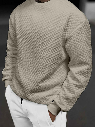 Sweatshirt mit rundem Ausschnitt Unifarben