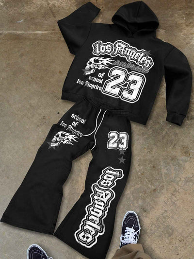 Casual Daily Sweatshirt und Jogginghose Set