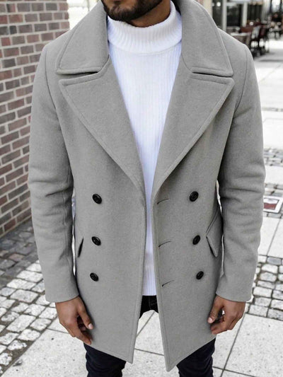 Herren-Langarmjacke mit Knopfleiste