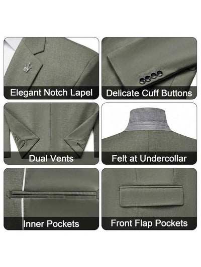 Herrenanzug Slim Fit 3-teilig