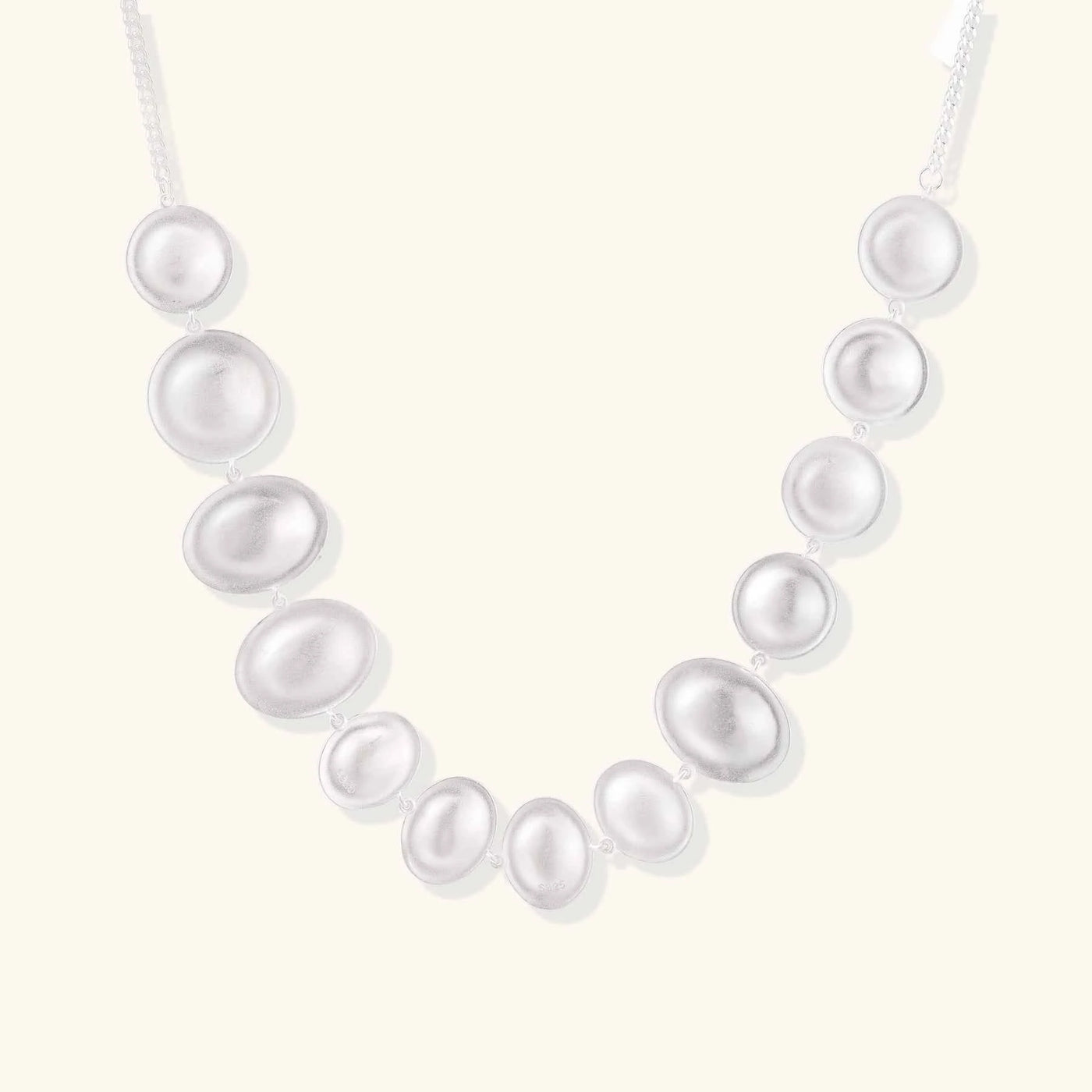 Lunar Pearl Arc Necklace