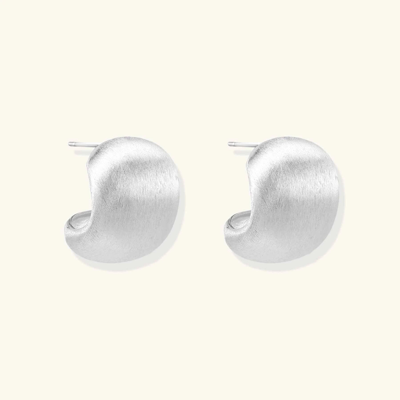 Brushed Silver Studs