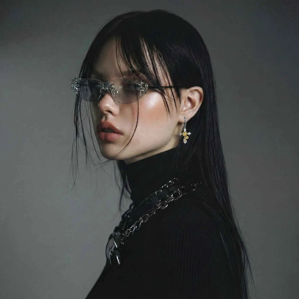 Ohrringe mit heiligem Rosenkreuz