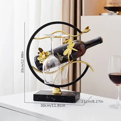 Eleganter Lotus Weinflaschenhalter