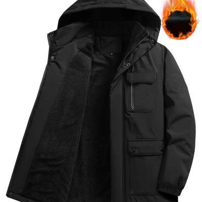 Herren Kapuzenmantel für Herbst und Winter